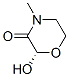 3-Morpholinone,2-hydroxy-4-methyl-,(S)-(9CI) 结构式