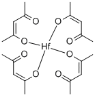 乙酰丙酮铪 结构式