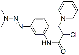 N-(3-dimethylaminodiazenylphenyl)-3-pyridin-1-yl-propanamide chloride 结构式