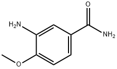 3-氨基-4-甲氧基苯甲酰胺 结构式