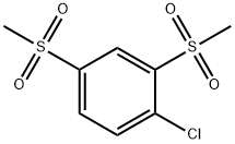 1-氯-2,4-双甲烷磺酰基苯 结构式