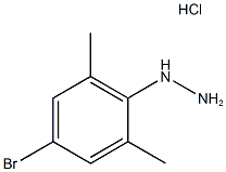 (4-溴-2,6-二甲基苯基)肼盐酸盐 结构式