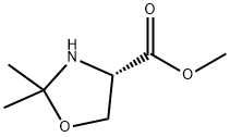 (S)-2,2-二甲基噁唑烷-4-羧酸甲酯 结构式