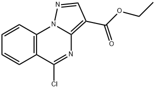 5-氯吡唑并[1,5-A]喹唑啉-3-羧酸乙酯 结构式