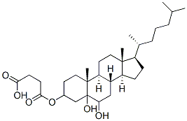 胆甾烷-3,5,6三醇3-(氢丁二酸酯)钠盐 结构式