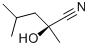 (S)-2-HYDROXY-2,4-DIMETHYL-PENTANENITRILE 结构式