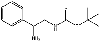 (2-氨基-2-苯基乙基)-氨基甲酸叔丁酯 结构式