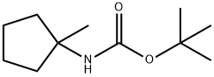 N-BOC-1-氨基-1-环戊烷甲醇 结构式