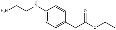 Benzeneacetic acid, 4-(2-aMinoethylaMino)-, ethyl ester 结构式