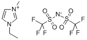 1-乙基-3-甲基咪唑双三氟甲磺酰亚胺盐 结构式