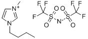 1-丁基-3-甲基咪唑双三氟甲磺酰亚胺盐 结构式