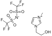 1-(2-羟基乙基)-3-甲基咪唑双(三氟甲磺酰基)亚胺盐 结构式