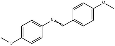 N-(4-甲氧苯亚甲基)-4-甲氧基苯胺 结构式