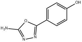 4-(5-氨基-1,3,4-恶二唑-2-基)苯酚 结构式