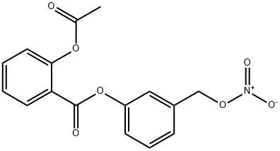 2-乙酰氧基苯甲酸-3-硝酸甲基苯酯 结构式