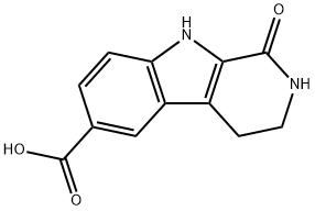 1-氧代-2,3,4,9-四氢-1H-吡啶并[3,4-B]吲哚-6-甲酸 结构式