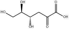 2-酮基-3-脱氧葡萄糖酸盐 结构式