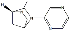 2,5-Diazabicyclo[2.2.1]heptane,2-methyl-5-pyrazinyl-,(1R)-(9CI) 结构式