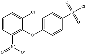 4-(2-氯-6-硝基苯氧基)苯-1-磺酰氯 结构式