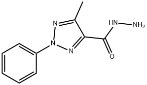 5-甲基-2-苯基-2H-1,2,3-三唑-4-甲酰肼 结构式