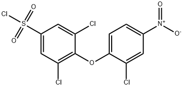 3，5-二氯-4-（2-氯-4-硝基苯氧基）苯-磺酰氯 结构式