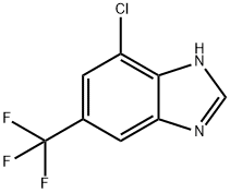 4-氯-6-(三氟甲基)苯并咪唑 结构式