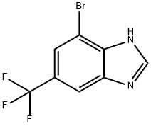 4-溴-6-(三氟甲基)苯并咪唑 结构式