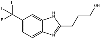 3-(5-三氟甲基)-1H-苯并[D]咪唑2-基丙-1-醇 结构式