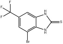 4-溴-6-(三氟甲基)苯并咪唑-2-硫醇 结构式