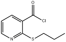 2-丙基硫代吡啶-3-羰酰氯 结构式