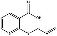 2-烯丙巯基烟酸 结构式