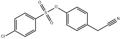 4-氰基甲基-4-氯苯-1-磺酸苯酯 结构式