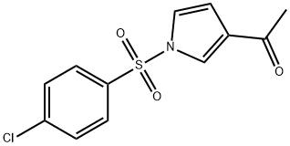 3-ACETYL-N-(4-CHLOROBENZENESULFONYL)PYRROLE 结构式