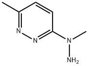 3-甲基-6-(1-甲基肼基)哒嗪 结构式
