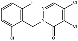 2-(2-氯-6-氟苄基)-4,5-二氯哒嗪-3-(2H-)-酮 结构式