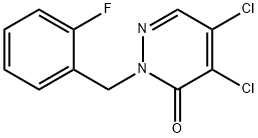 4,5-二氯-2-(2-氟苄基)哒嗪-3(2H)-酮 结构式