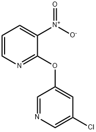 2-[(5-氯-3-吡啶)氧基]-3-硝基吡啶 结构式