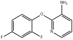 3-氨基-2-(2,4-二氟苯氧基)吡啶 结构式