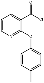 2-(4-METHYLPHENOXY)PYRIDINE-3-CARBONYL CHLORIDE 结构式