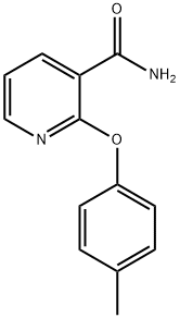 2-(4-甲基苯氧基)烟酰胺 结构式