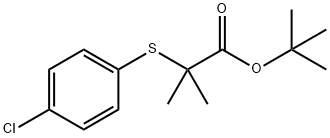 TERT-BUTYL 2-[(4-CHLOROPHENYL)THIO]-2-METHYLPROPANOATE 结构式