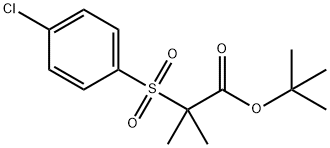 2-[(4-氯苯基)磺酰基]-2-甲基丙酸叔丁酯 结构式