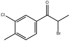 2-溴-1-(3-氯-4-甲苯基)丙-1-酮 结构式