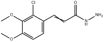 3-(2-氯-3,4-二甲氧基苯基)-2-丙肼 结构式