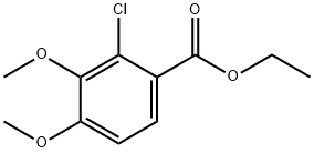 2-氯-3,4-二甲氧基苯甲酸乙酯 结构式