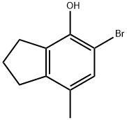 5-溴-7-甲基茚-4-醇 结构式