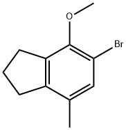 5-溴-4-甲氧基-7-甲基吲哚 结构式