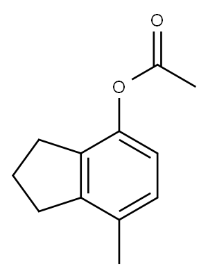 4-乙酰氧基-7-甲基茚满 结构式