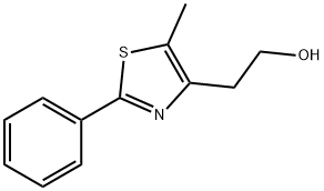 2-(5-甲基-2-苯基-4-噻唑)乙醇 结构式