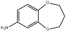 3,4-DIHYDRO-2H-1,5-BENZODIOXEPIN-7-AMINE 结构式